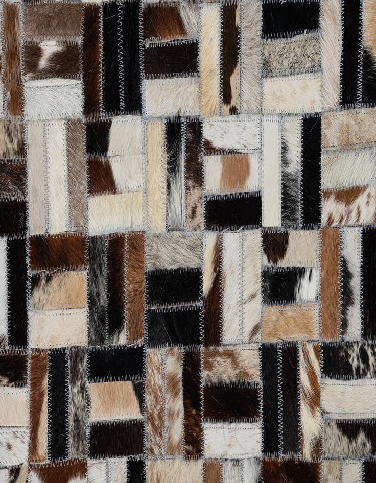 Detail image of  8' 2 x 10' Cowhide Leather Rug