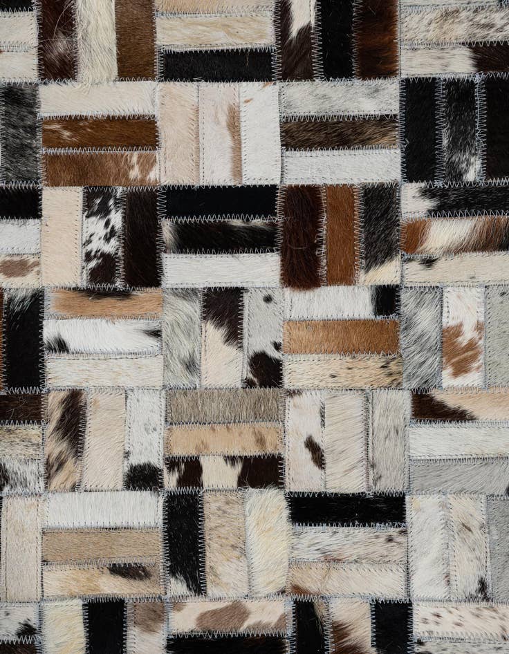 Detail image of  8' 2 x 10' Cowhide Leather Rug