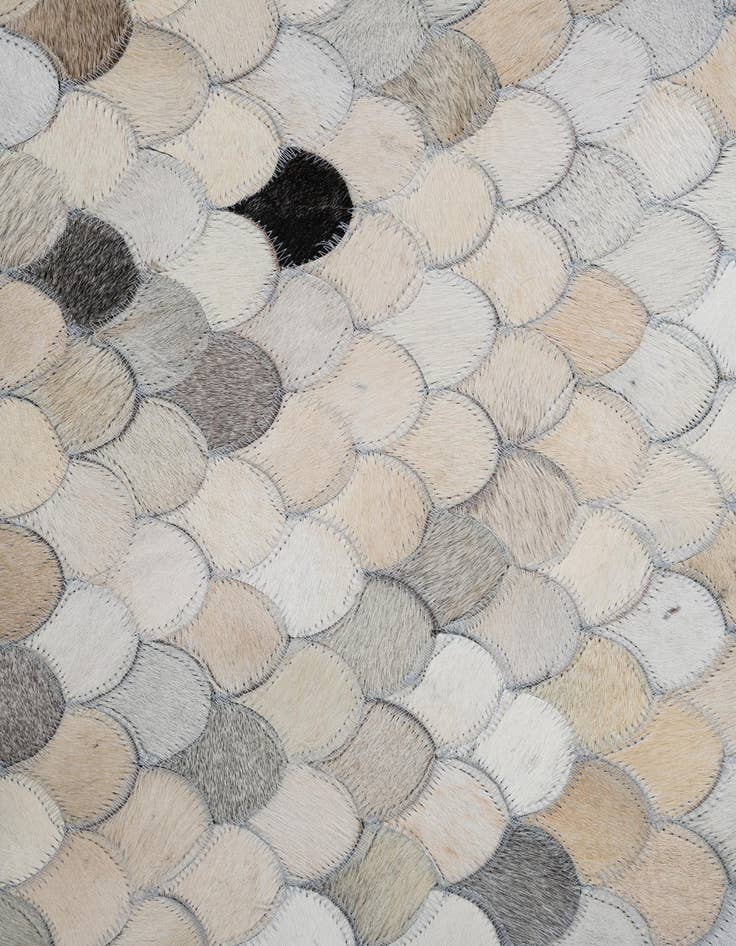 Detail image of  8' 2 x 10' Cowhide Leather Rug