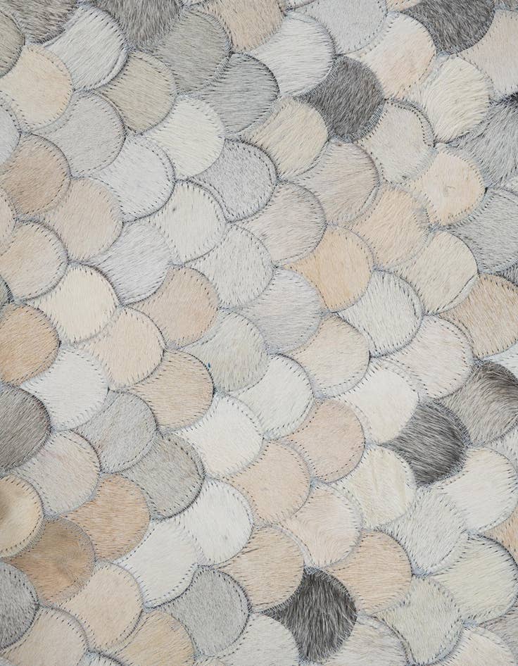 Detail image of  8' 2 x 10' Cowhide Leather Rug