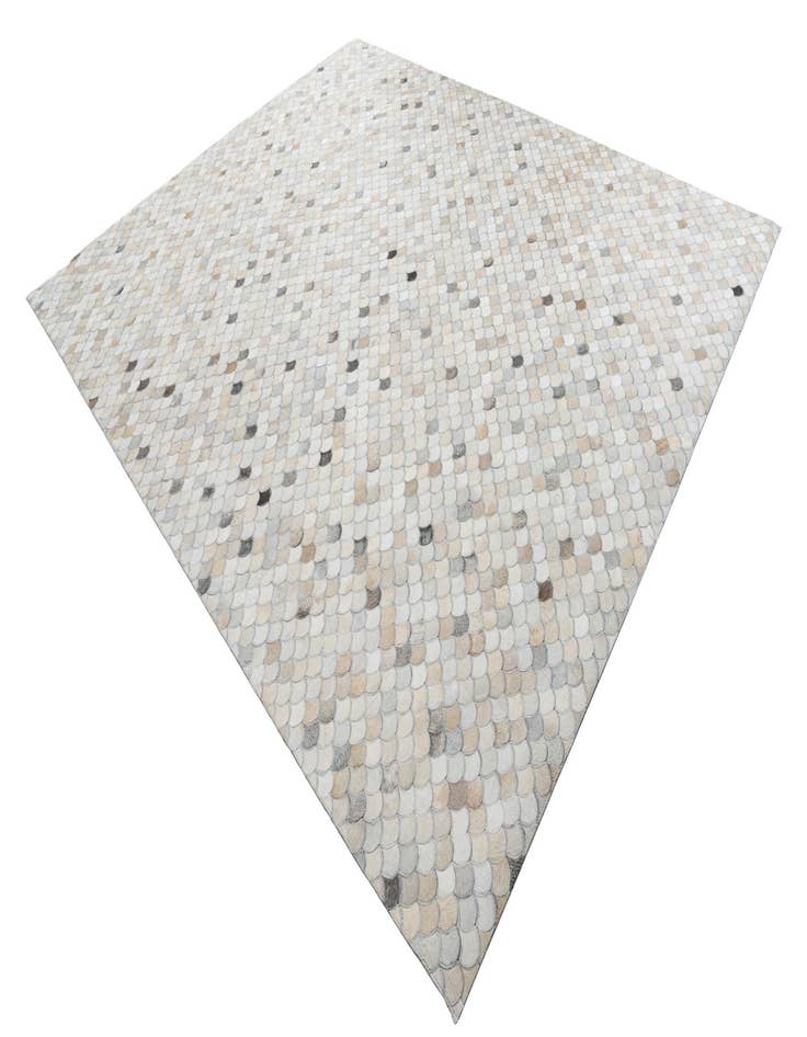 Detail image of  8' 1 x 9' 10 Cowhide Leather Rug