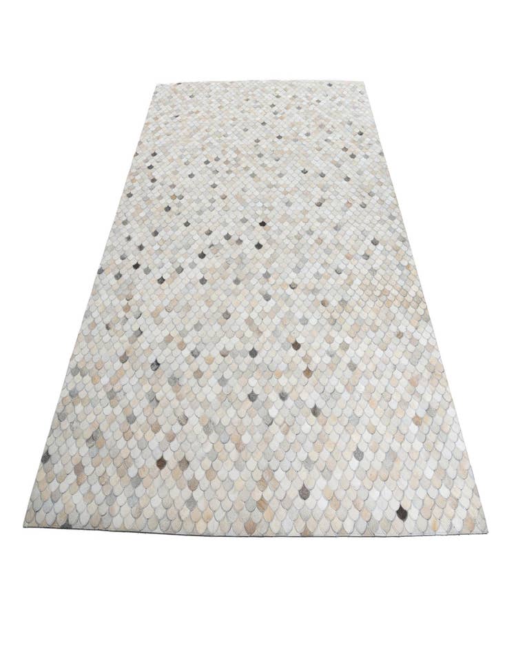 Detail image of  8' 1 x 9' 10 Cowhide Leather Rug