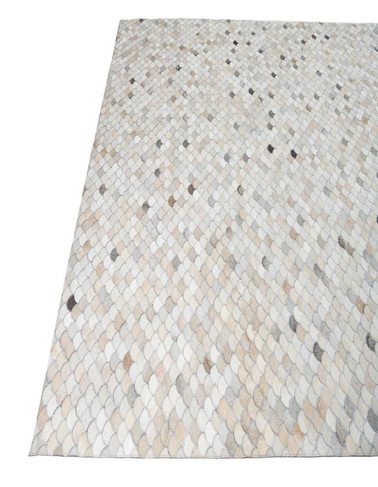 Detail image of  8' 1 x 9' 10 Cowhide Leather Rug