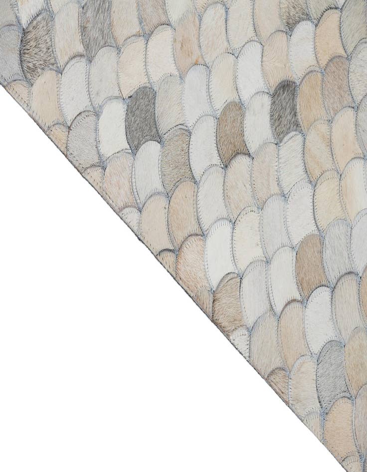 Detail image of  8' 1 x 9' 10 Cowhide Leather Rug