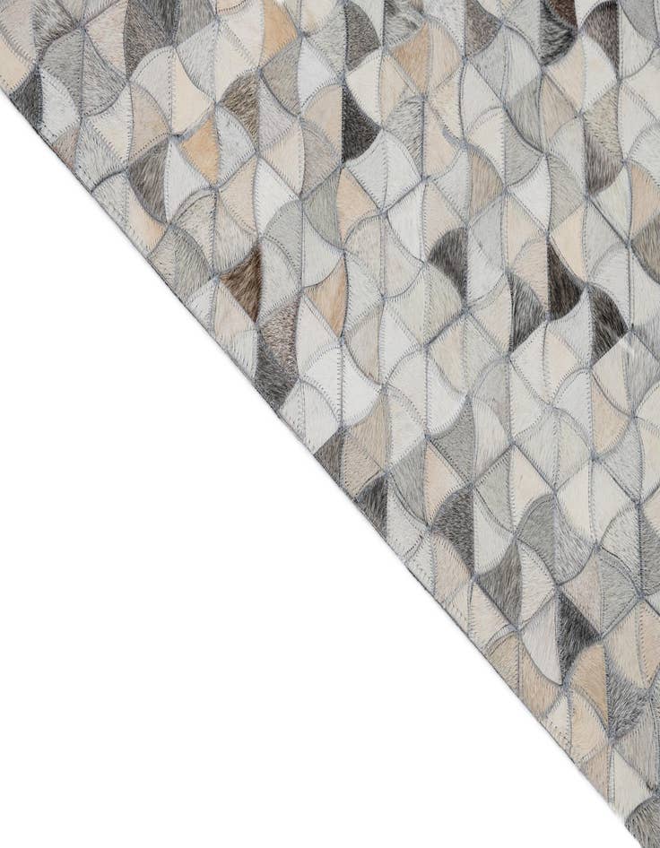 Detail image of  7' 10 x 9' 10 Cowhide Leather Rug