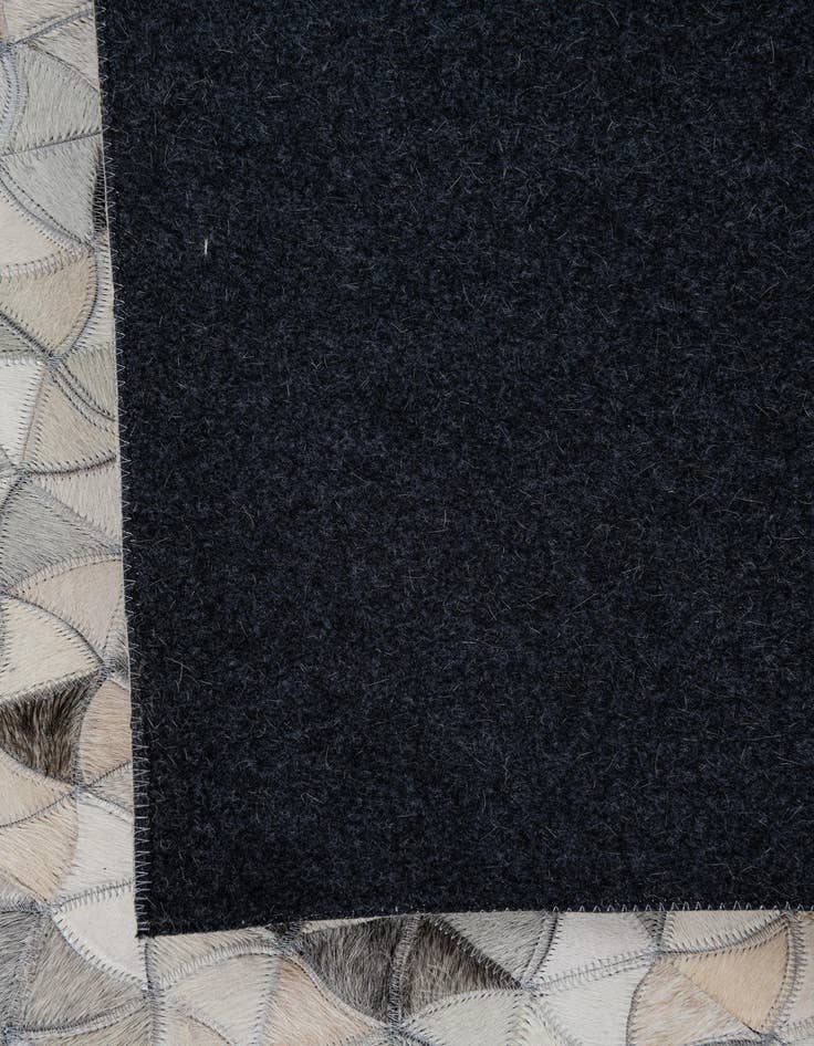 Detail image of  7' 10 x 9' 10 Cowhide Leather Rug