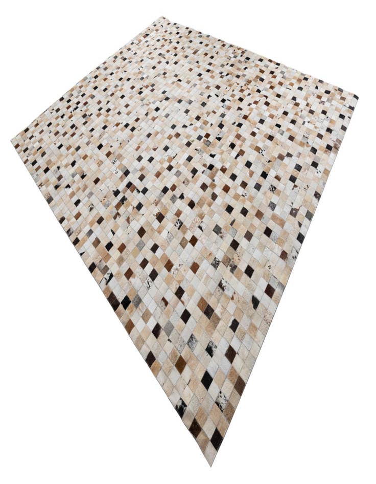 Detail image of  8' 2 x 10' Cowhide Leather Rug
