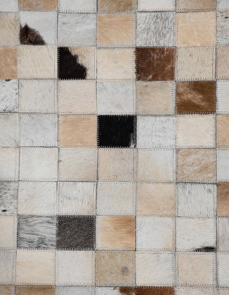 Detail image of  8' 2 x 10' Cowhide Leather Rug