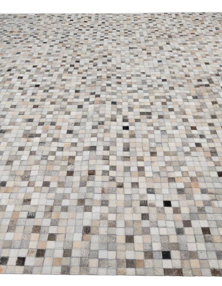 Detail image of  8' x 9' 10 Cowhide Leather Rug