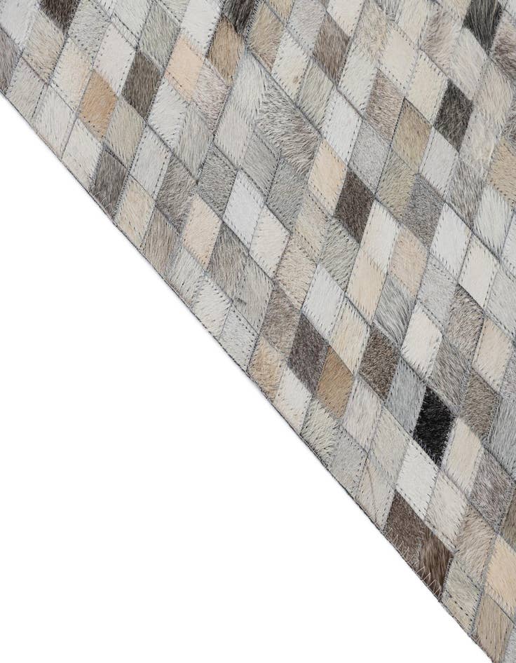 Detail image of  8' x 9' 10 Cowhide Leather Rug