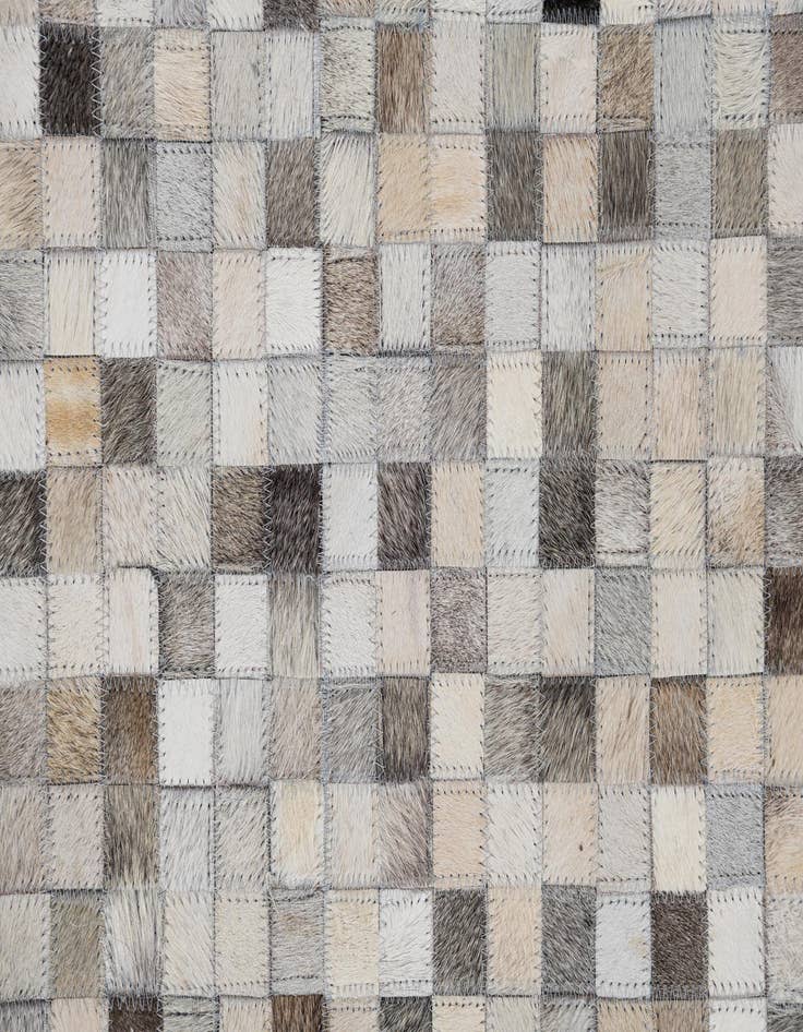 Detail image of  8' x 9' 10 Cowhide Leather Rug