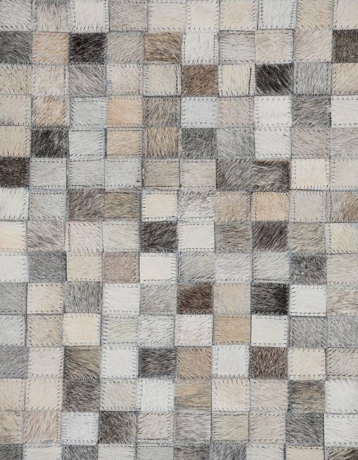 Detail image of  8' x 9' 10 Cowhide Leather Rug