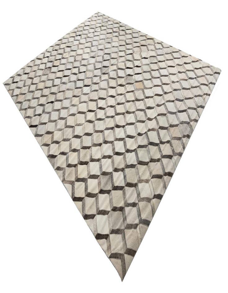 Detail image of  8' x 9' 10 Cowhide Leather Rug