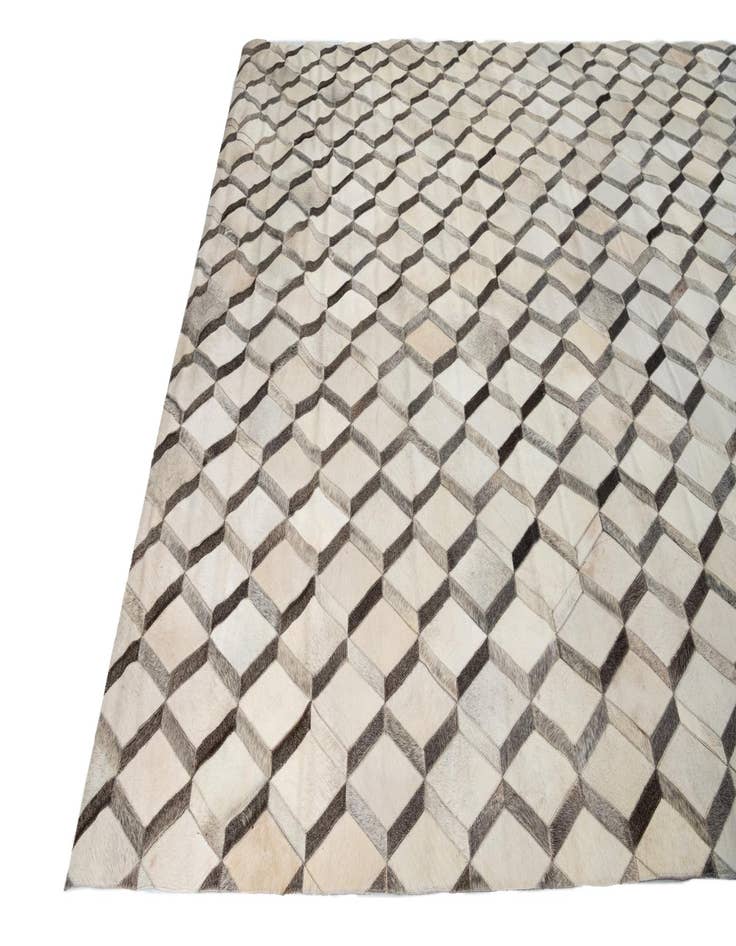 Detail image of  8' x 9' 10 Cowhide Leather Rug