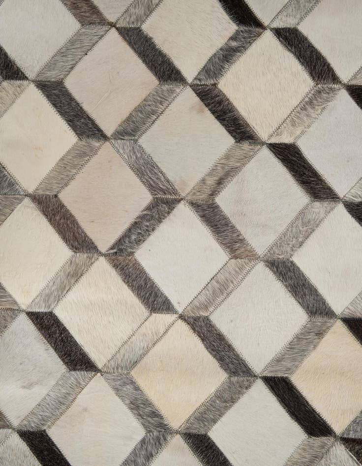 Detail image of  8' x 9' 10 Cowhide Leather Rug