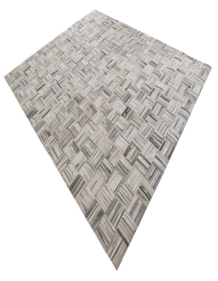 Detail image of  7' 10 x 9' 9 Cowhide Leather Rug