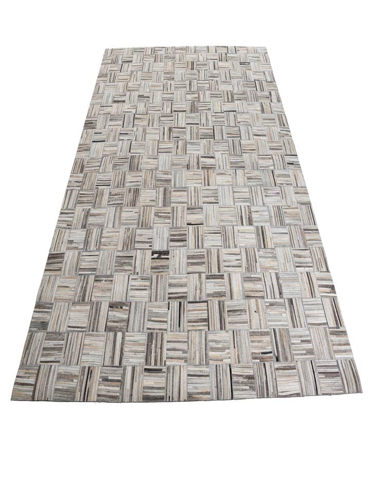 Detail image of  7' 10 x 9' 9 Cowhide Leather Rug