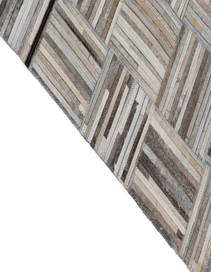 Detail image of  7' 10 x 9' 9 Cowhide Leather Rug