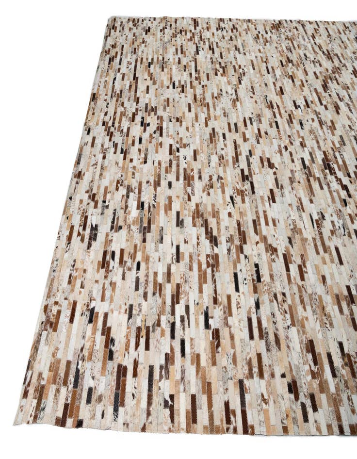 Detail image of  8' 1 x 10' Cowhide Leather Rug