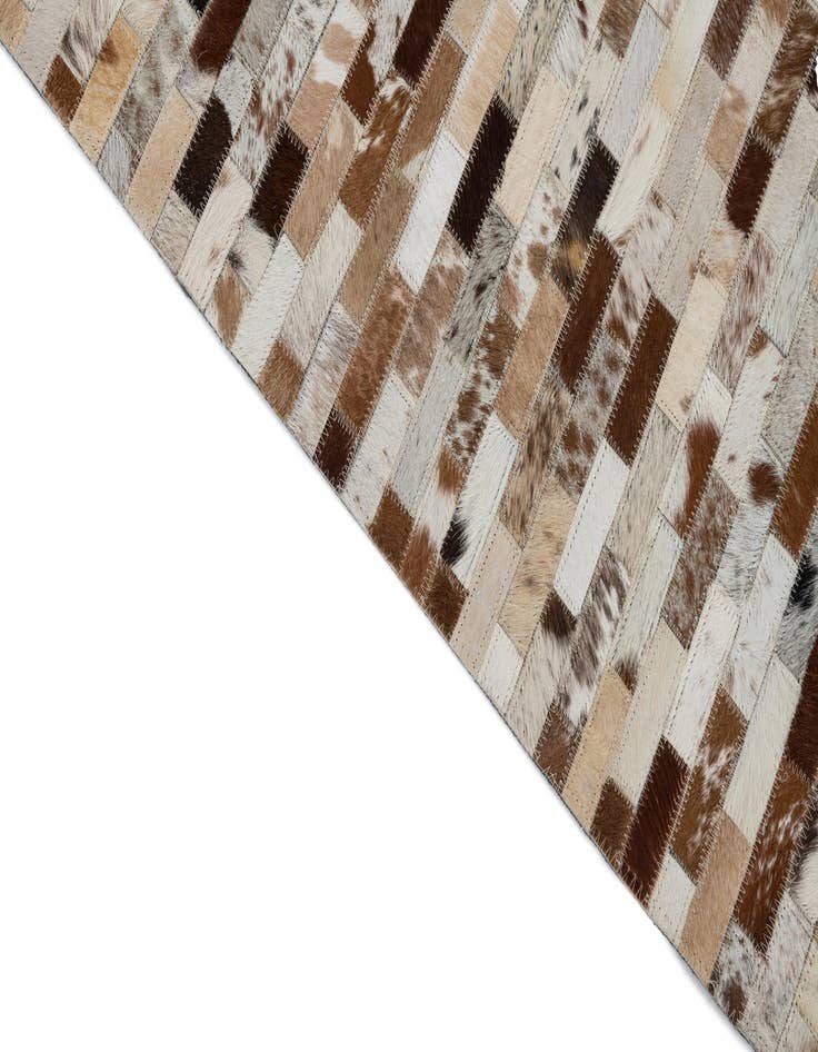 Detail image of  8' 1 x 10' Cowhide Leather Rug