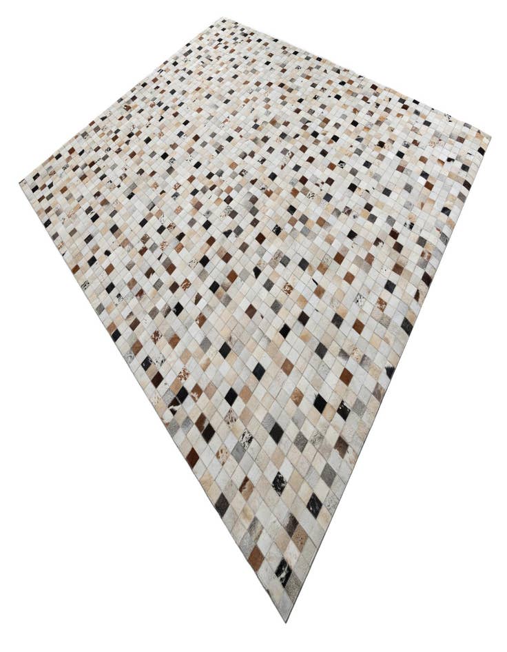 Detail image of  8' 3 x 10' Cowhide Leather Rug