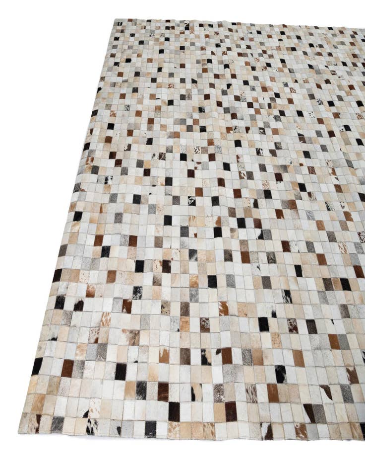 Detail image of  8' 3 x 10' Cowhide Leather Rug