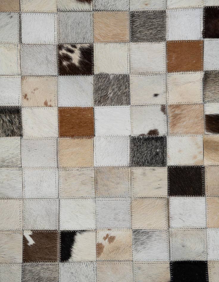 Detail image of  8' 3 x 10' Cowhide Leather Rug