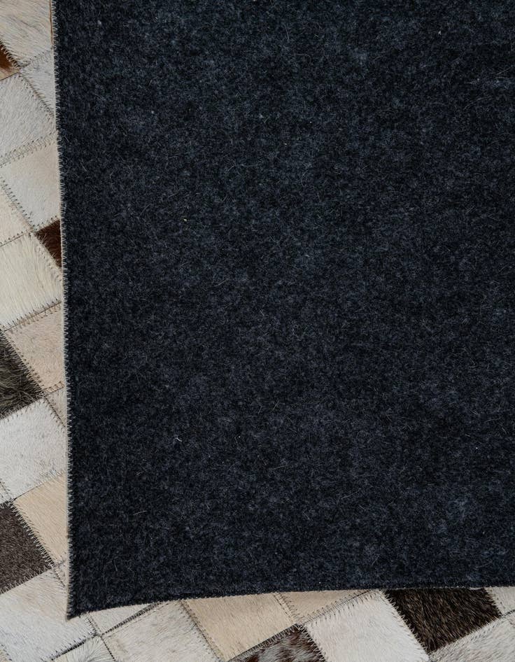 Detail image of  8' 3 x 10' Cowhide Leather Rug