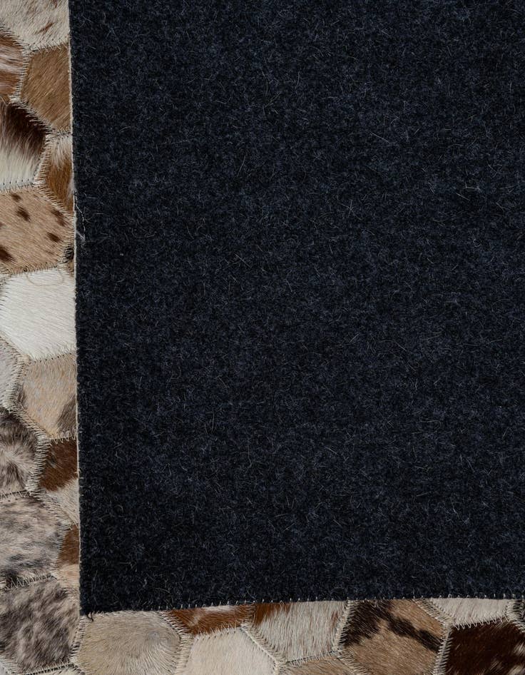 Detail image of  8' 1 x 10' Cowhide Leather Rug