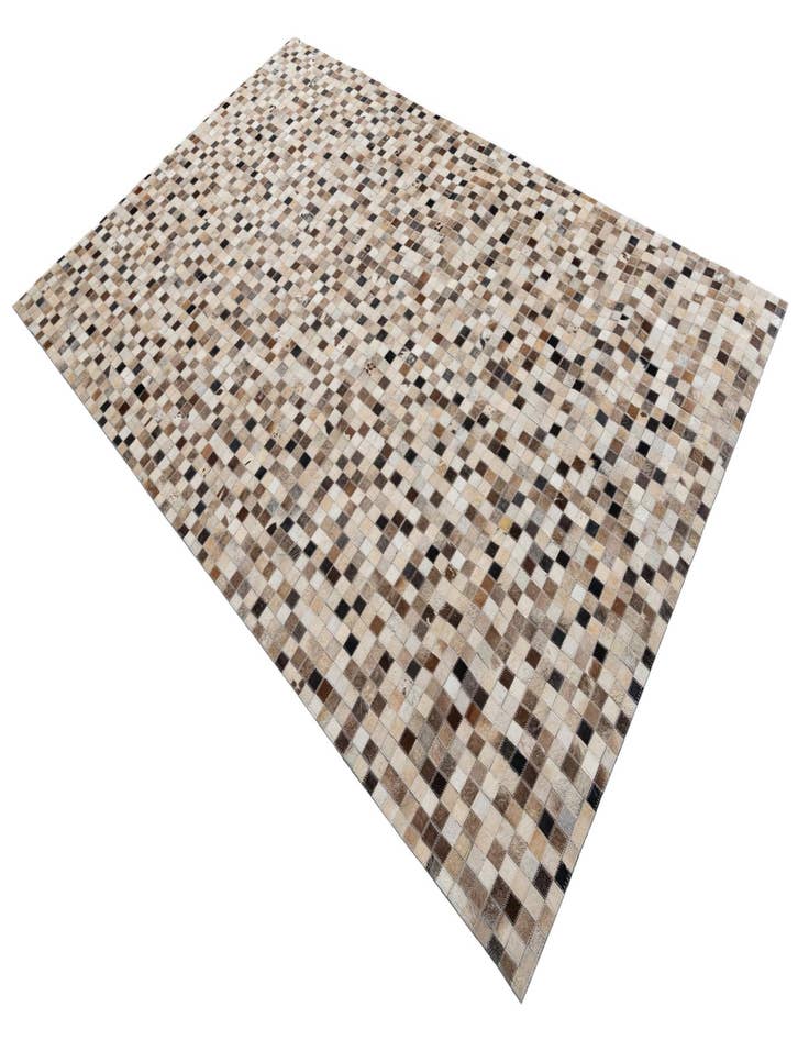 Detail image of  5' x 7' 10 Cowhide Leather Rug