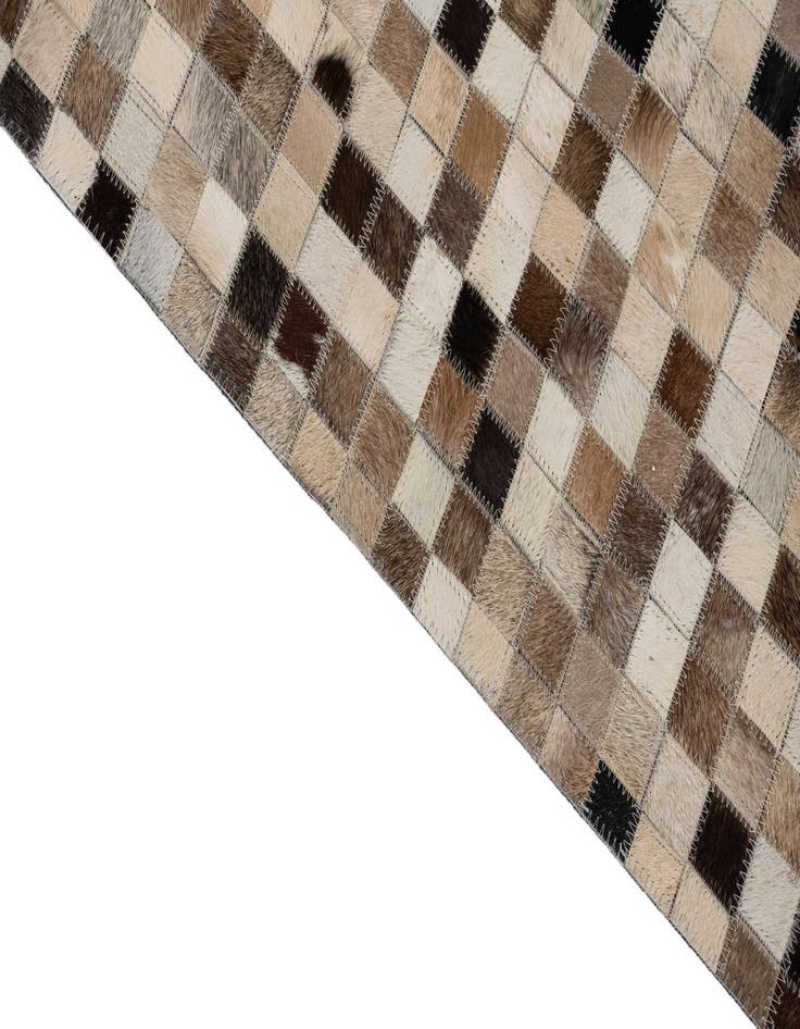 Detail image of  5' x 7' 10 Cowhide Leather Rug