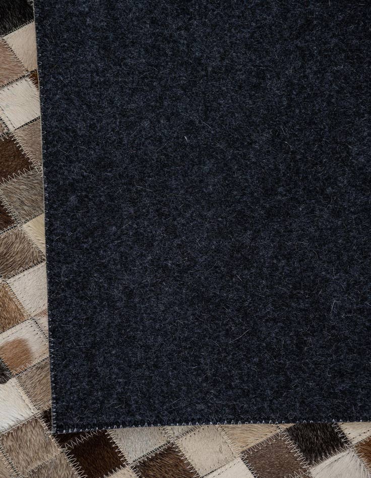 Detail image of  5' x 7' 10 Cowhide Leather Rug