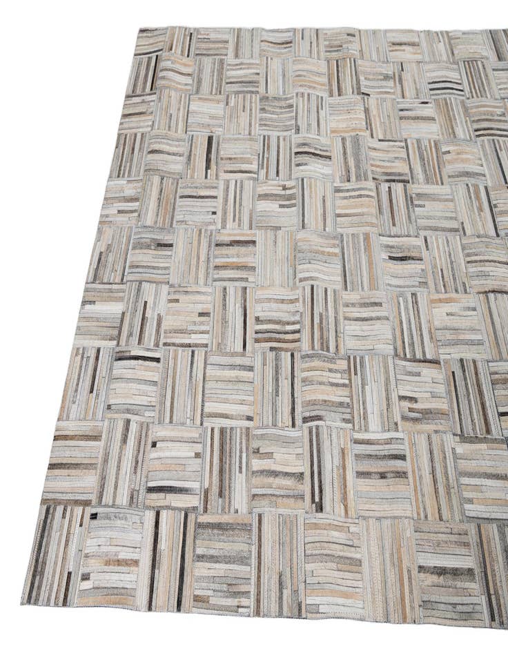 Detail image of  5' x 7' 9 Cowhide Leather Rug