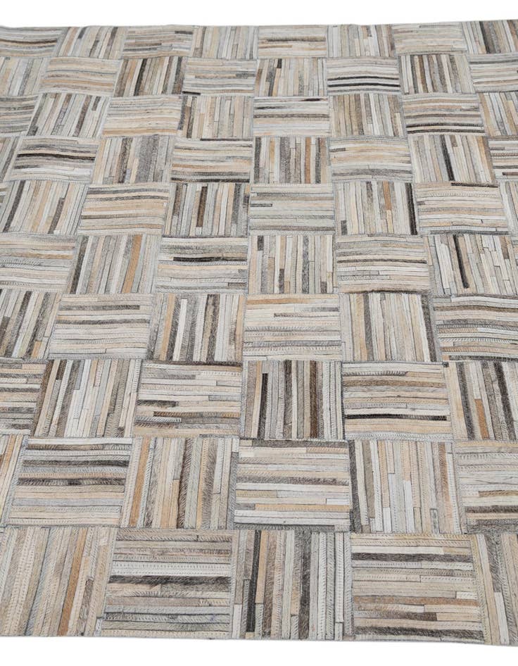 Detail image of  5' x 7' 9 Cowhide Leather Rug