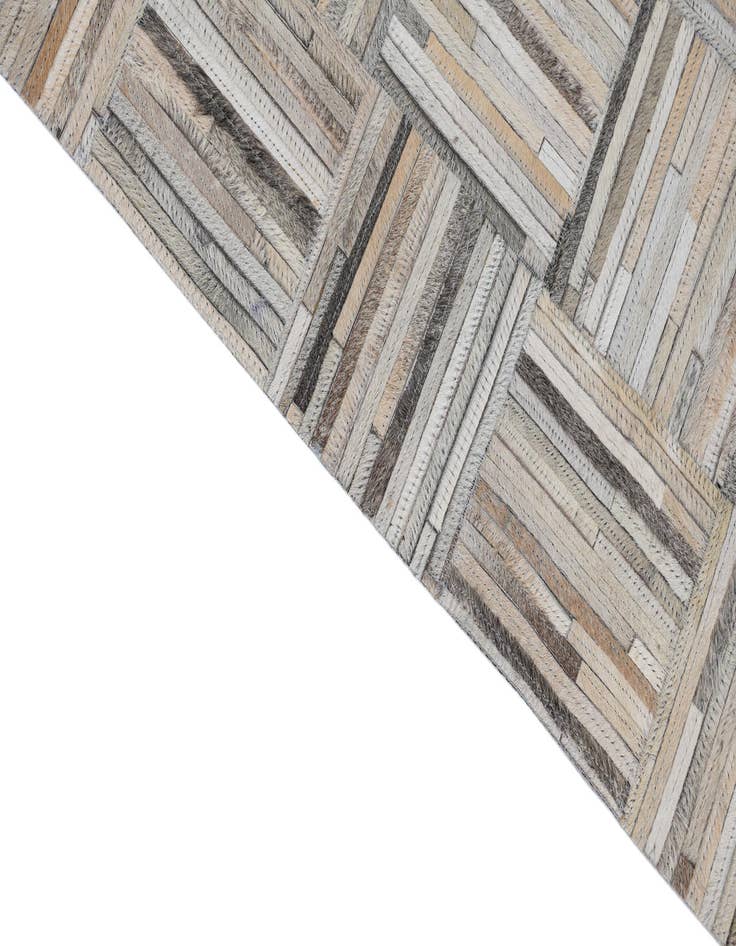 Detail image of  5' x 7' 9 Cowhide Leather Rug