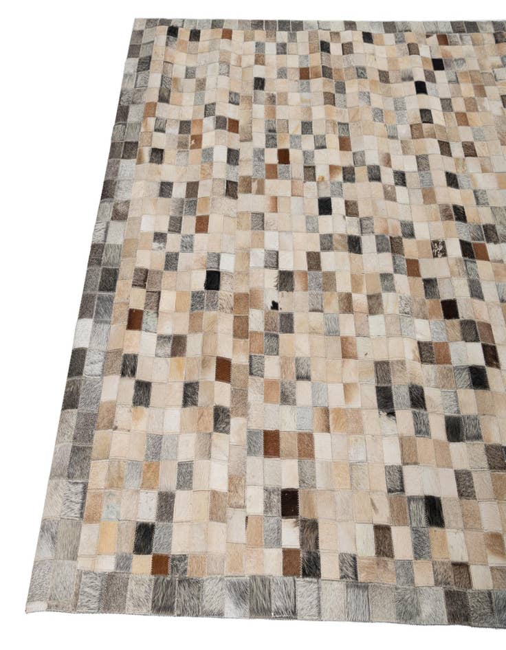 Detail image of  5' x 8' Cowhide Leather Rug