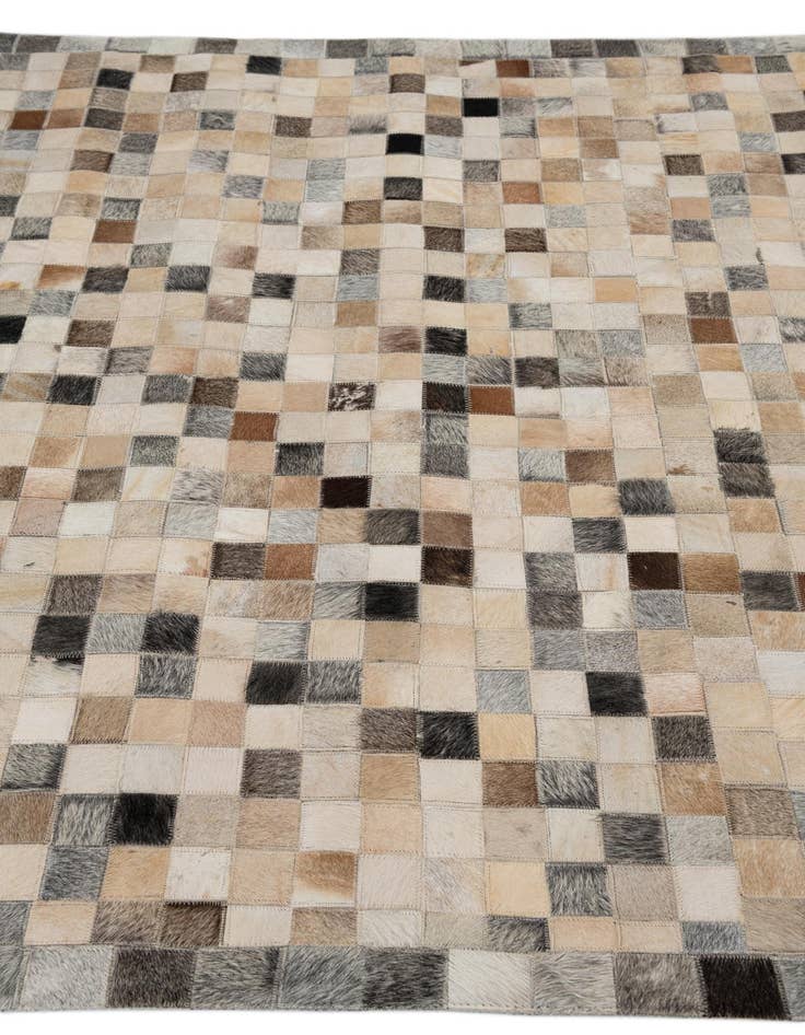 Detail image of  5' x 8' Cowhide Leather Rug