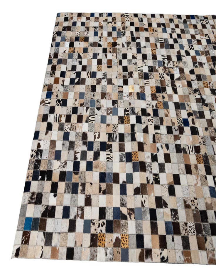 Detail image of  5' x 8' Cowhide Leather Rug