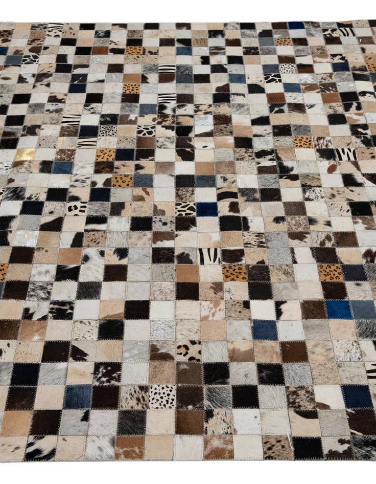 Detail image of  5' x 8' Cowhide Leather Rug