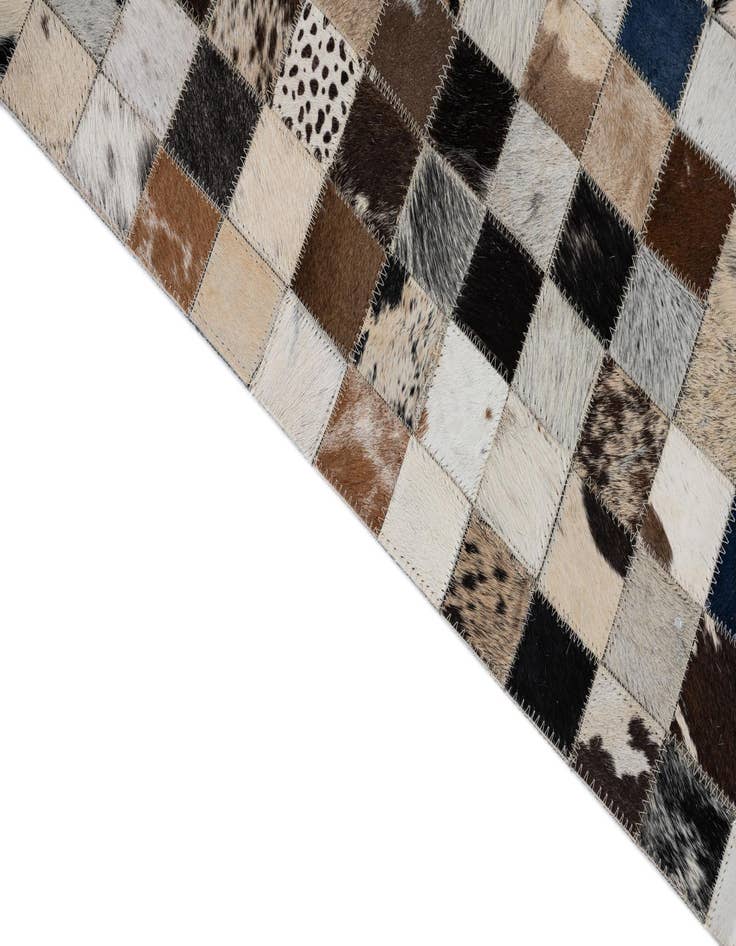 Detail image of  5' x 8' Cowhide Leather Rug
