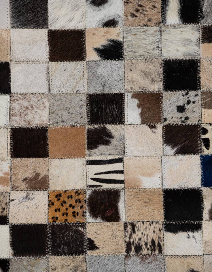 Detail image of  5' x 8' Cowhide Leather Rug