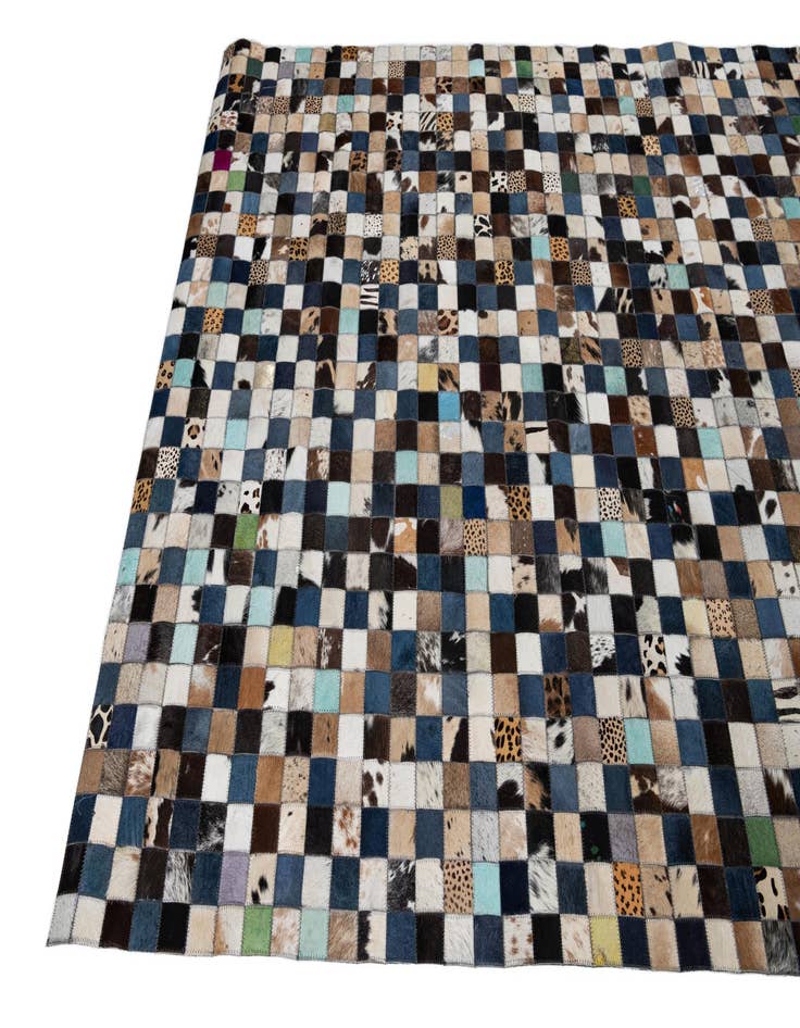 Detail image of  5' x 8' Cowhide Leather Rug