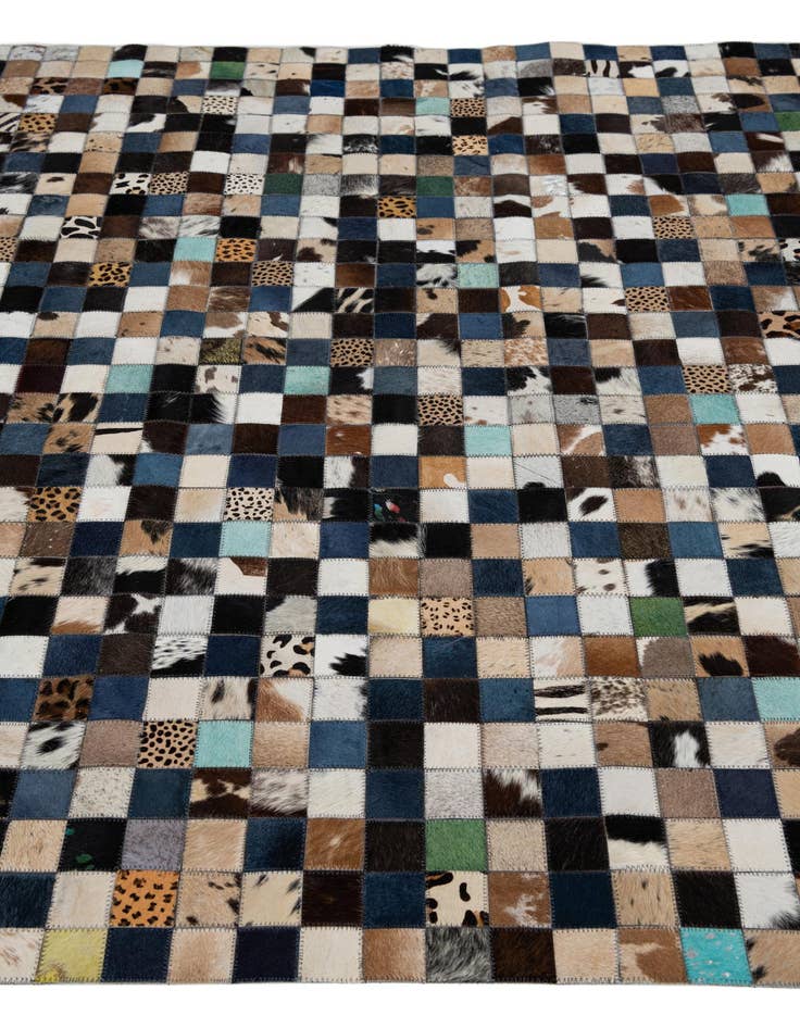 Detail image of  5' x 8' Cowhide Leather Rug