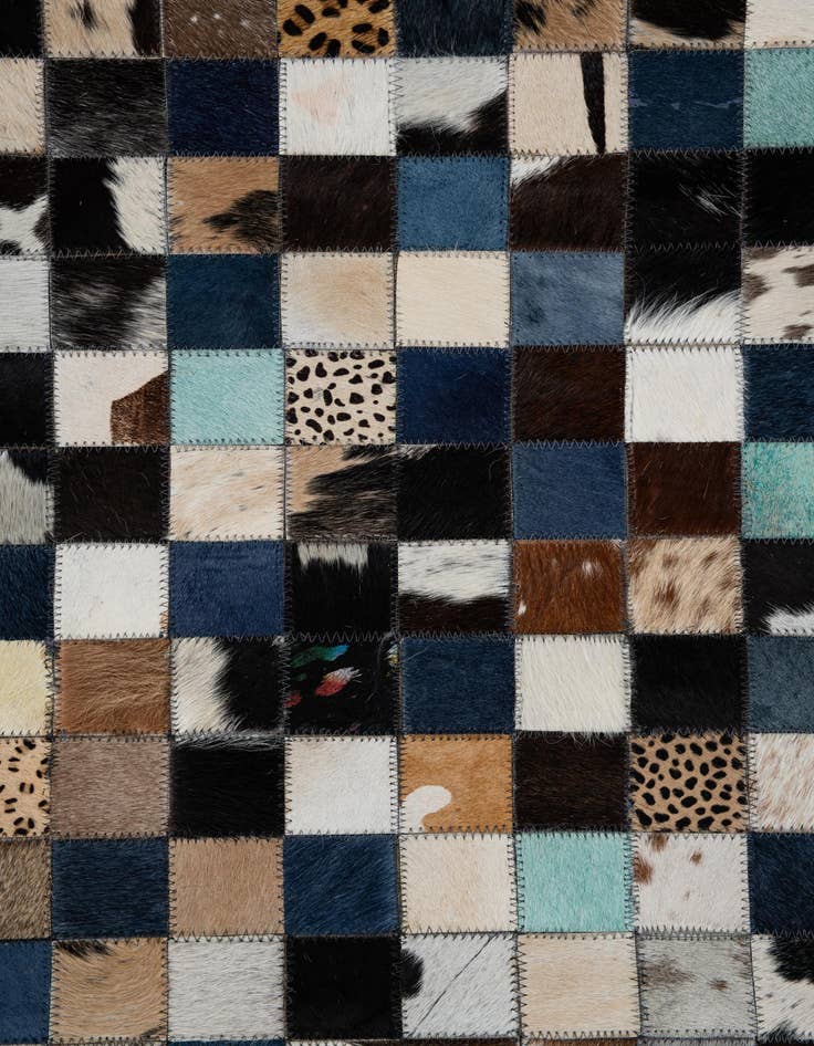 Detail image of  5' x 8' Cowhide Leather Rug