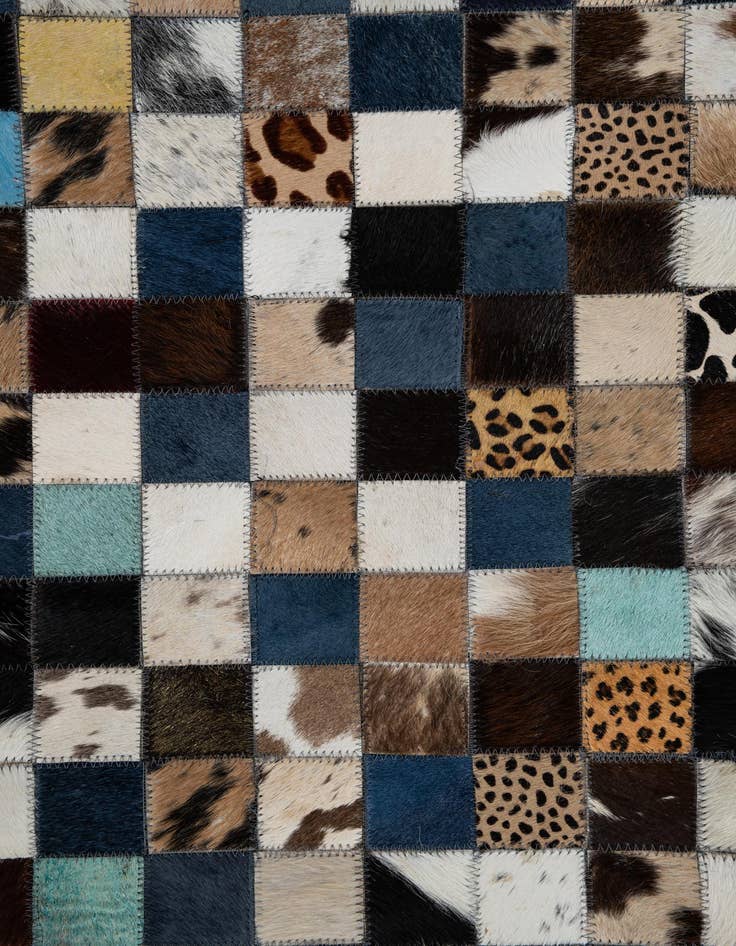 Detail image of  5' x 8' Cowhide Leather Rug