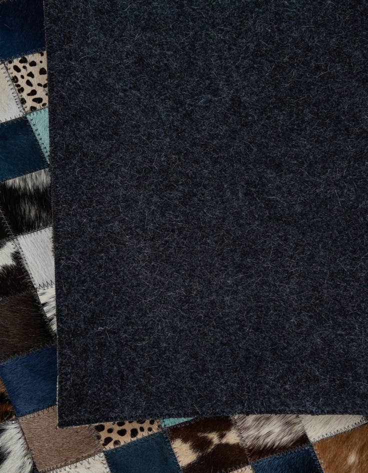 Detail image of  5' x 8' Cowhide Leather Rug