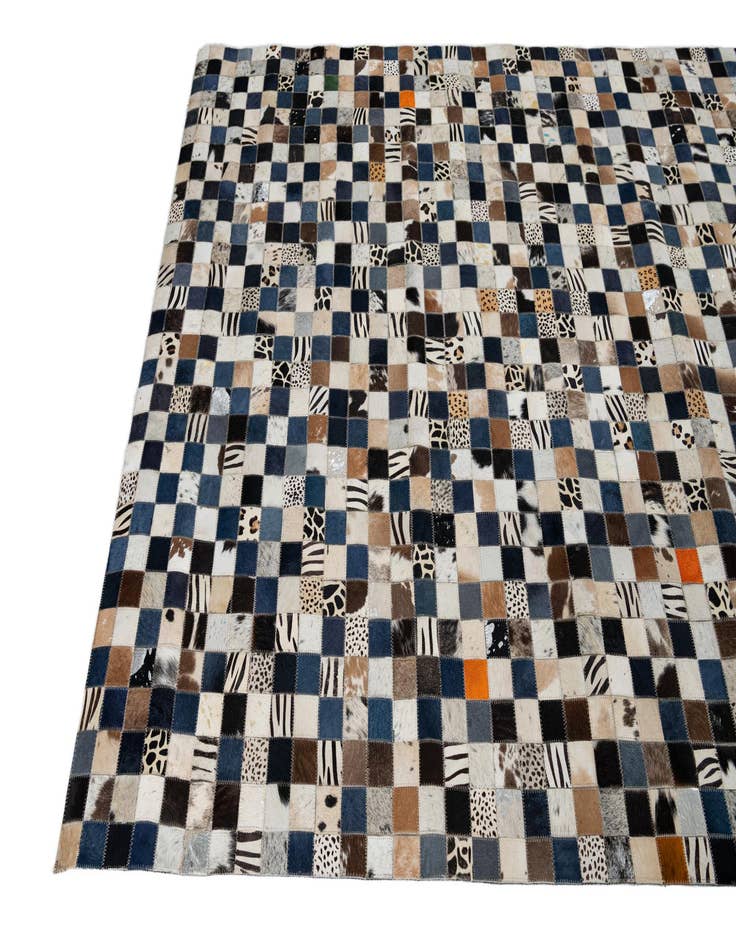 Detail image of  5' x 8' Cowhide Leather Rug