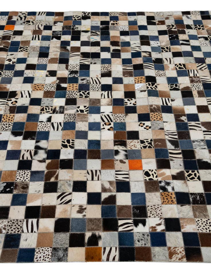 Detail image of  5' x 8' Cowhide Leather Rug