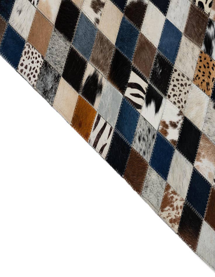 Detail image of  5' x 8' Cowhide Leather Rug