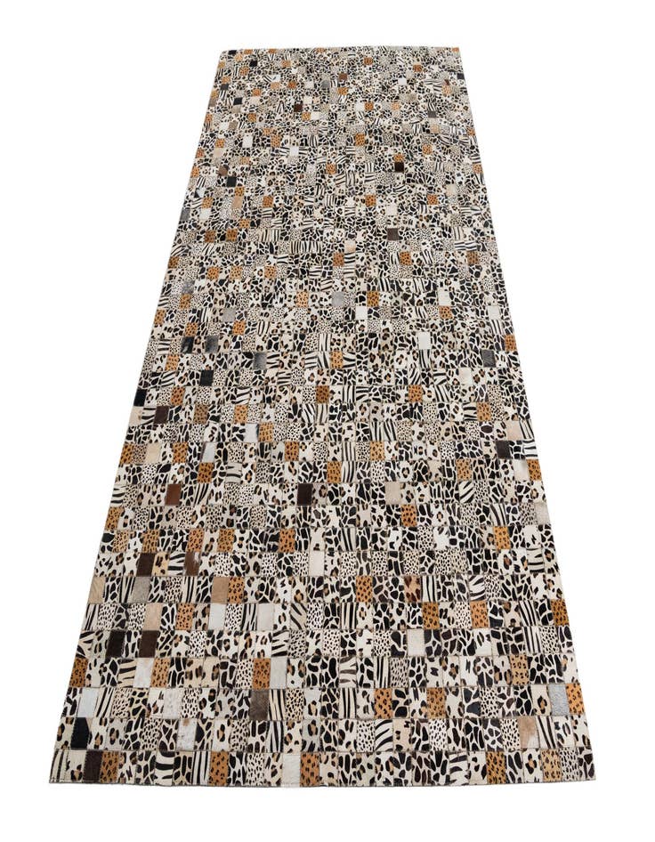 Detail image of  5' x 7' 10 Cowhide Leather Rug